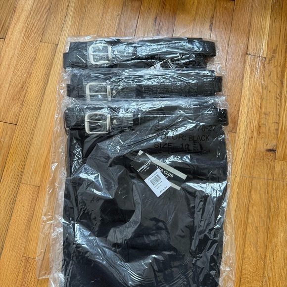 Sahara Club Lot of 7 Boys Black Chino Pants With Belt NWT Style SC-70-27 - Picture 4 of 7